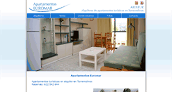 Desktop Screenshot of apartamentos-euromar.com