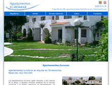 Tablet Screenshot of apartamentos-euromar.com